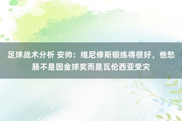 足球战术分析 安帅：维尼修斯锻练得很好，他愁肠不是因金球奖而是瓦伦西亚受灾