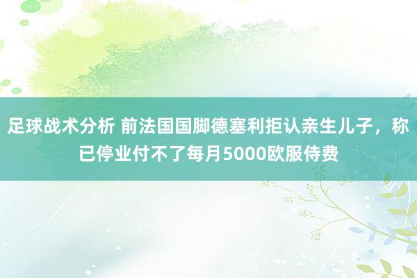 足球战术分析 前法国国脚德塞利拒认亲生儿子，称已停业付不了每月5000欧服侍费