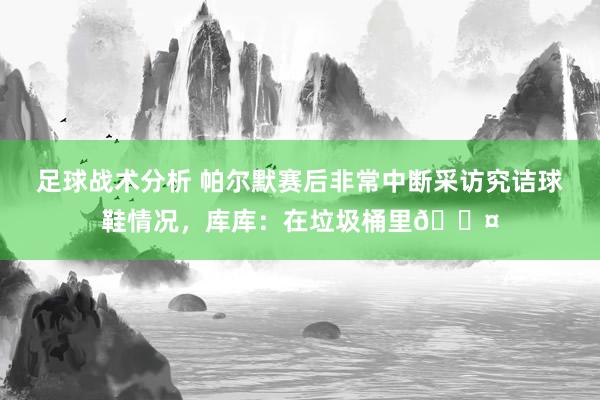 足球战术分析 帕尔默赛后非常中断采访究诘球鞋情况，库库：在垃圾桶里😤