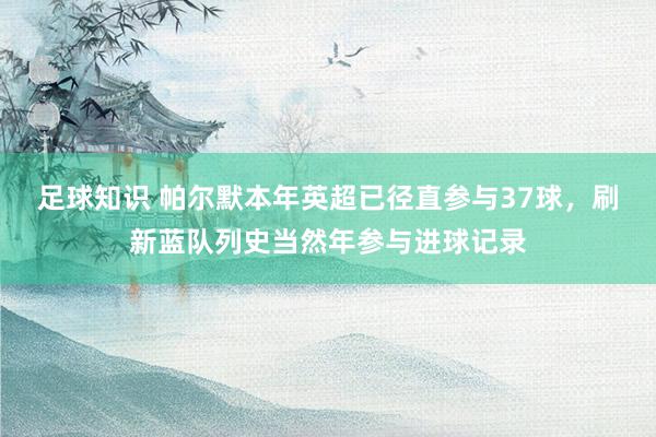 足球知识 帕尔默本年英超已径直参与37球，刷新蓝队列史当然年参与进球记录